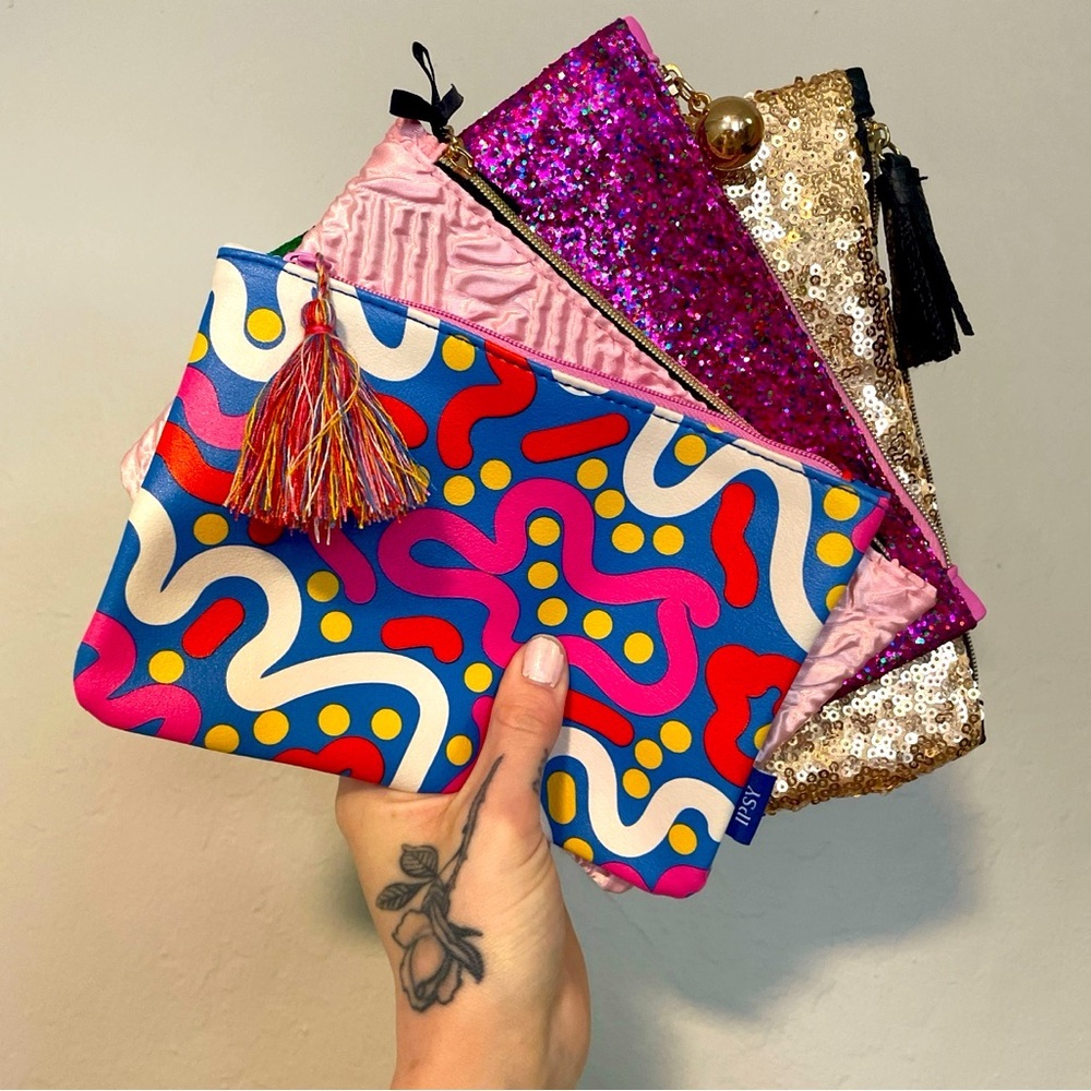 Set of Three (3) NEW Zipper Pouches